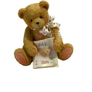 Cherished Teddies "Color Me Five" Age 5 Bear Figurine